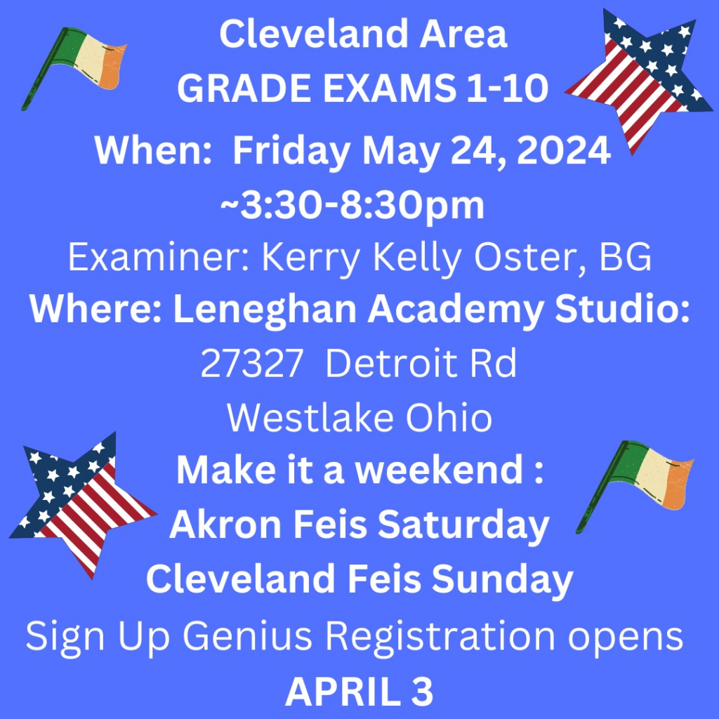 Mrg Exams Westlake Ohio Annual Revenue Per Grade Exams | The Irish Dance Teachers Association of North America